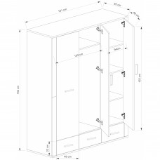 Skapis GRESS 3d3s